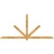 Ekena Millwork Kennewick Rough Sawn Timber Gable Bracket, Western Red Cedar, 108"W x 49"H x 4"D x 4"F, 11/12 Pitch GBW108X49X0404KEN00RWR - alternate 1